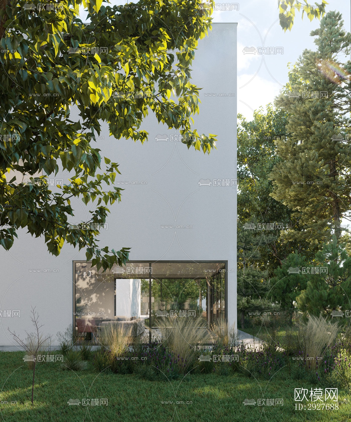 现代别墅效果图下载（渲染图4）