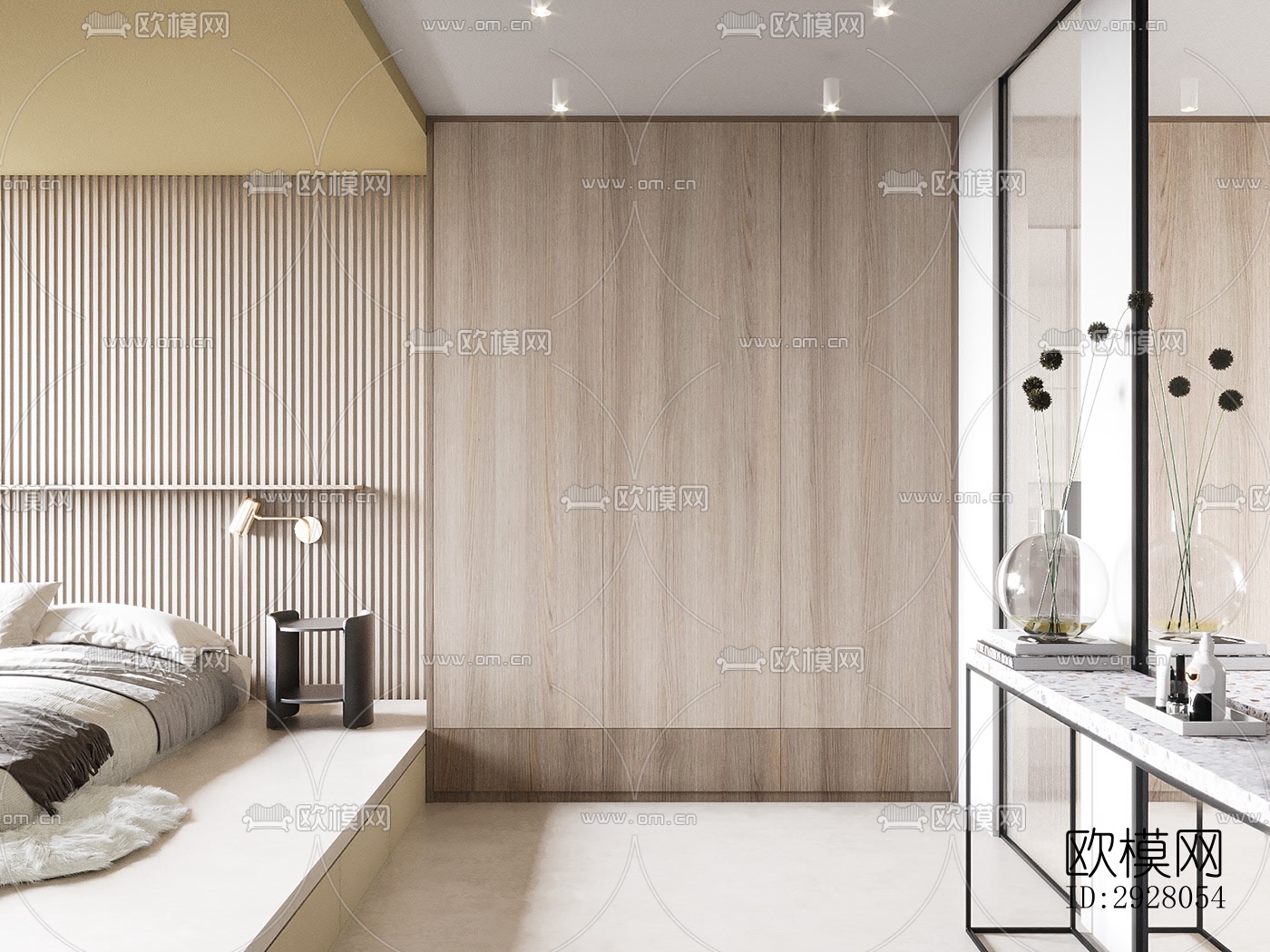 现代公寓效果图下载（渲染图10）