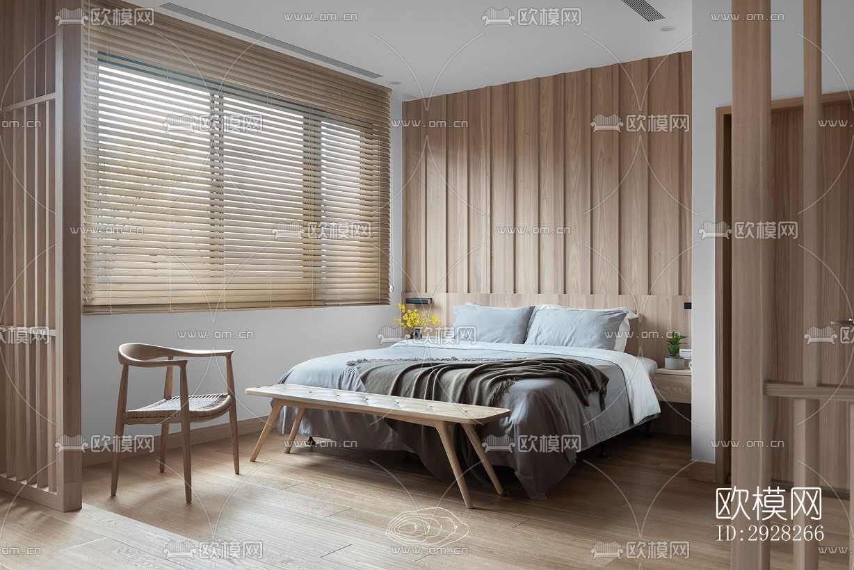 日式平层效果图下载（渲染图2）