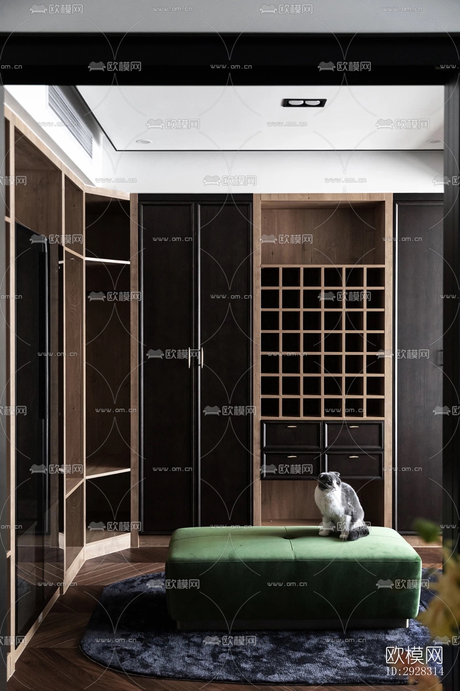 现代平层效果图下载（渲染图2）