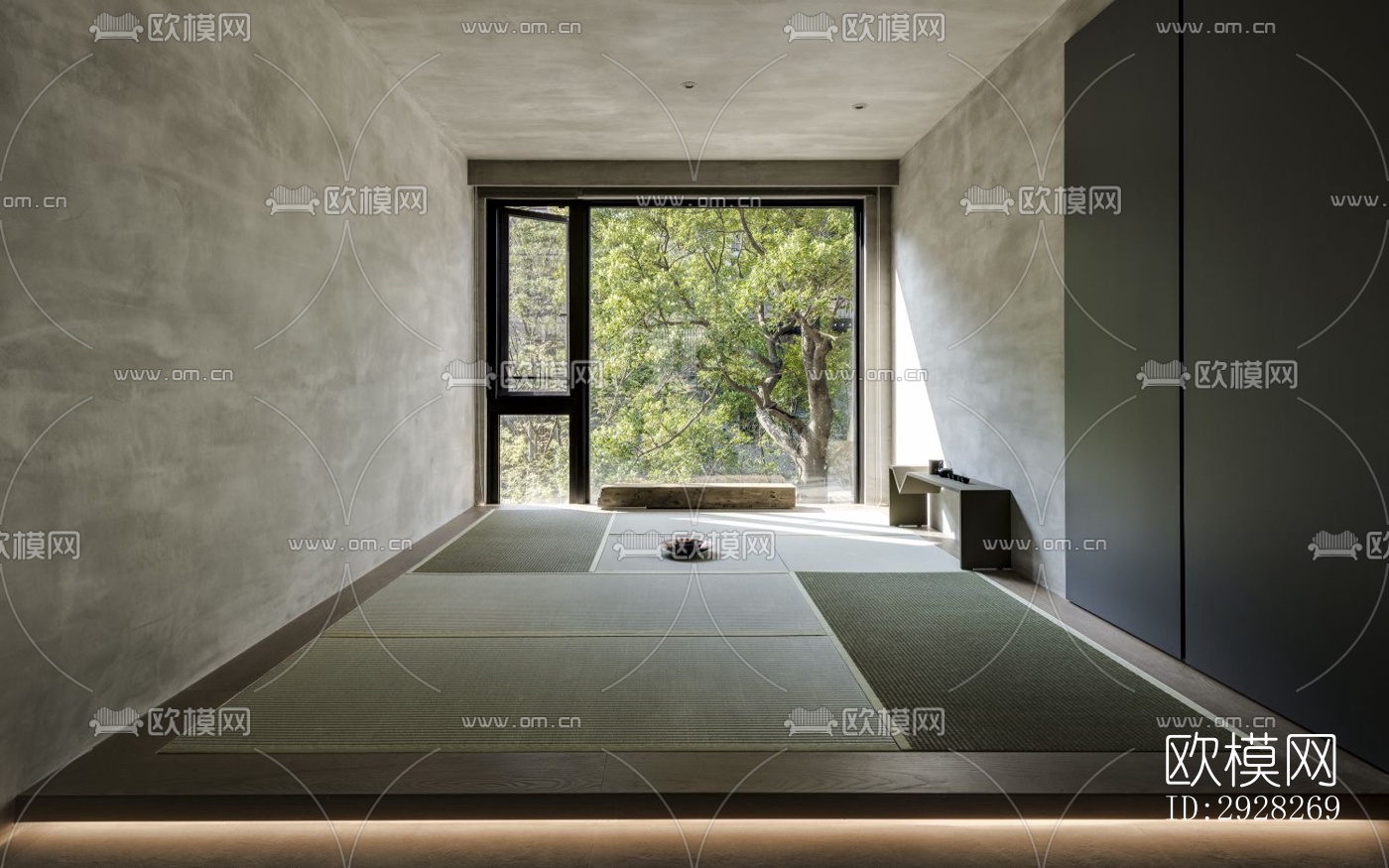 日式平层效果图下载（渲染图10）