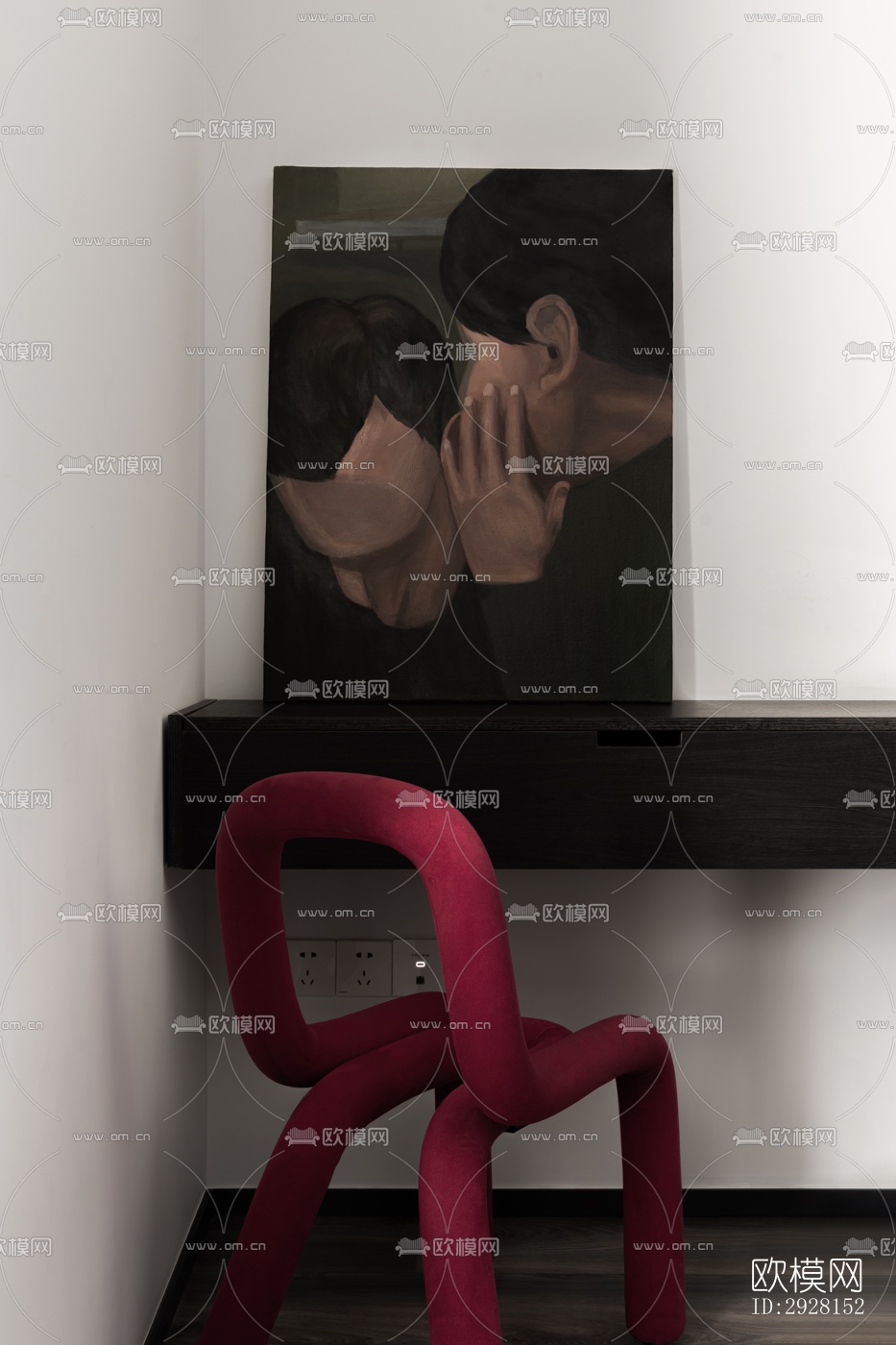 后现代平层效果图下载（渲染图11）