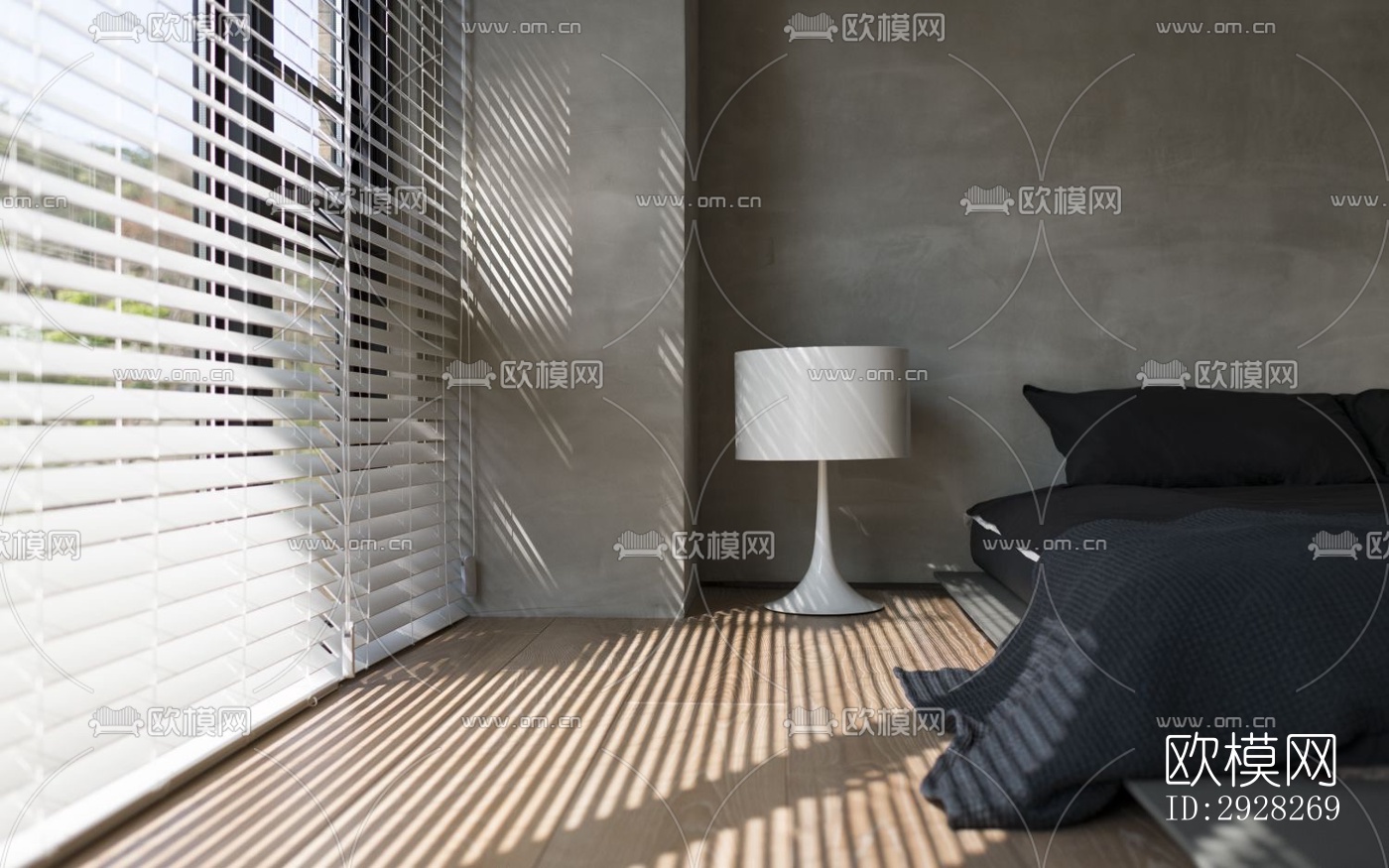 日式平层效果图下载（渲染图7）