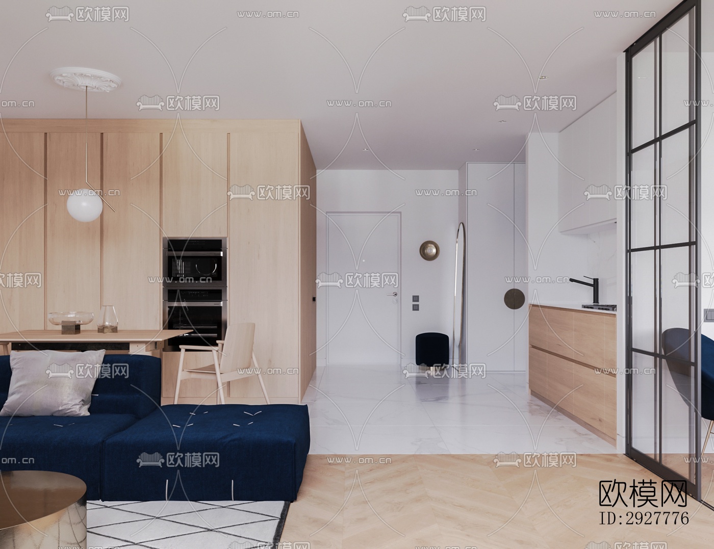 北欧公寓效果图下载（渲染图14）