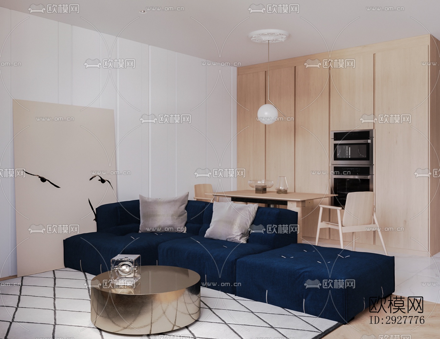 北欧公寓效果图下载（渲染图15）