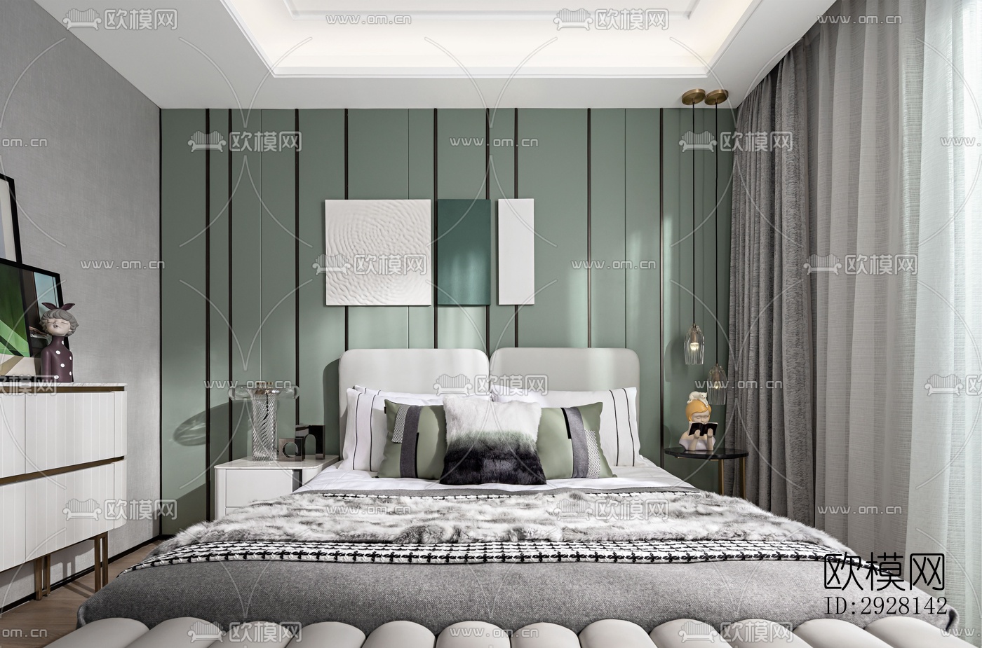 北欧平层效果图下载（渲染图14）