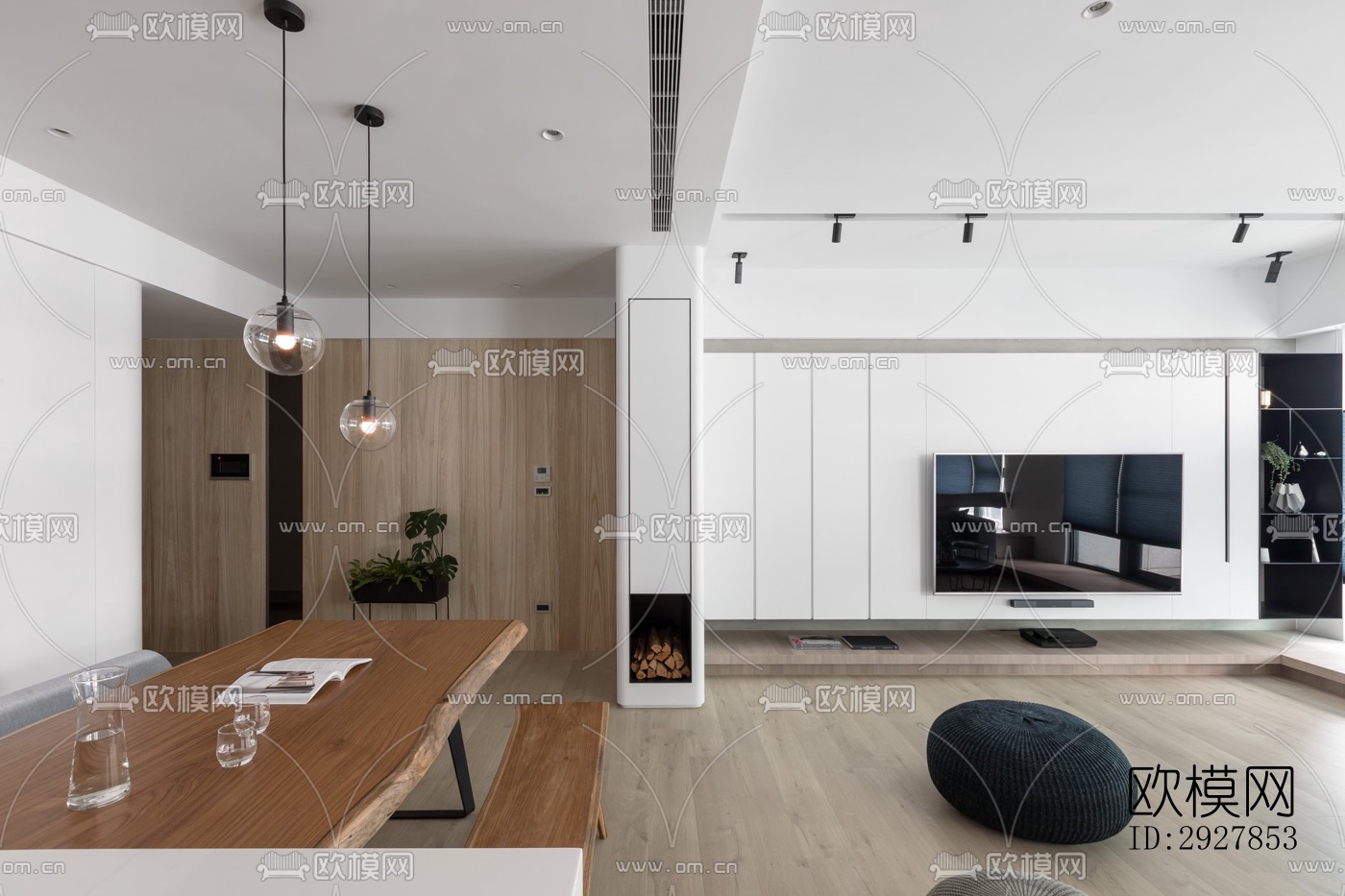 北欧公寓效果图下载（渲染图11）