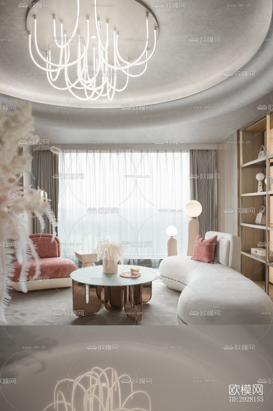 后现代平层效果图下载（渲染图15）