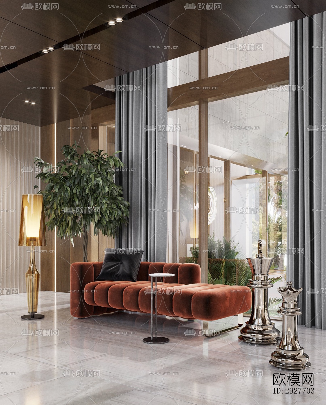 现代别墅效果图下载（渲染图16）