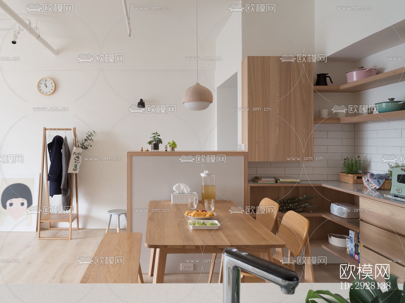 北欧平层效果图下载（渲染图19）