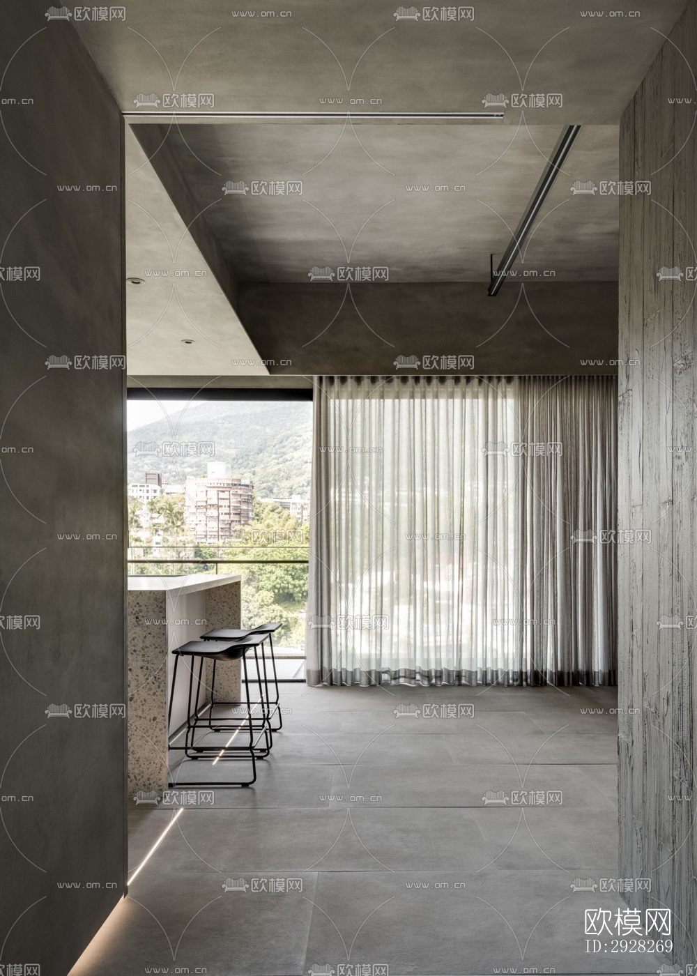 日式平层效果图下载（渲染图6）