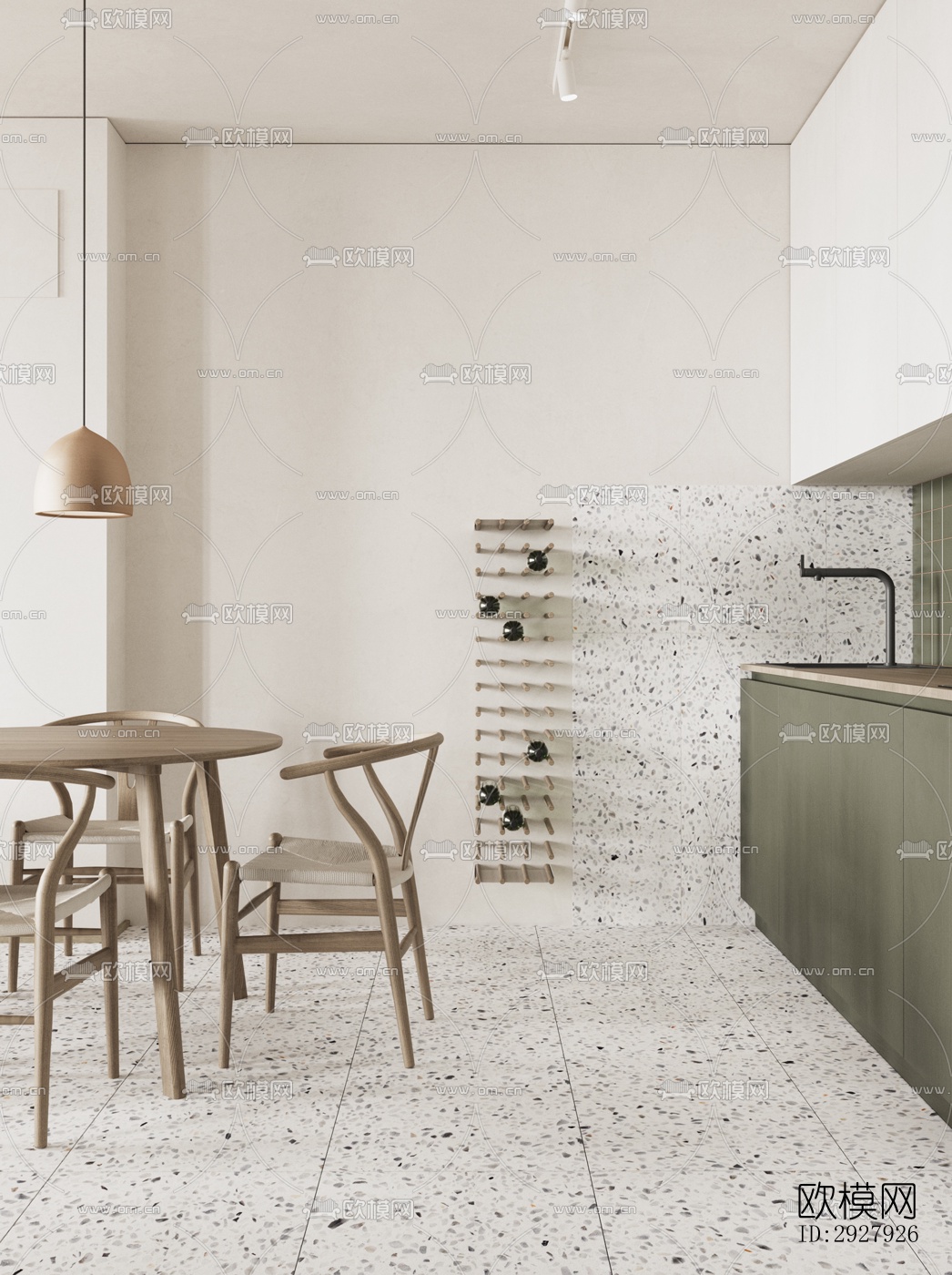 北欧公寓效果图下载（渲染图6）