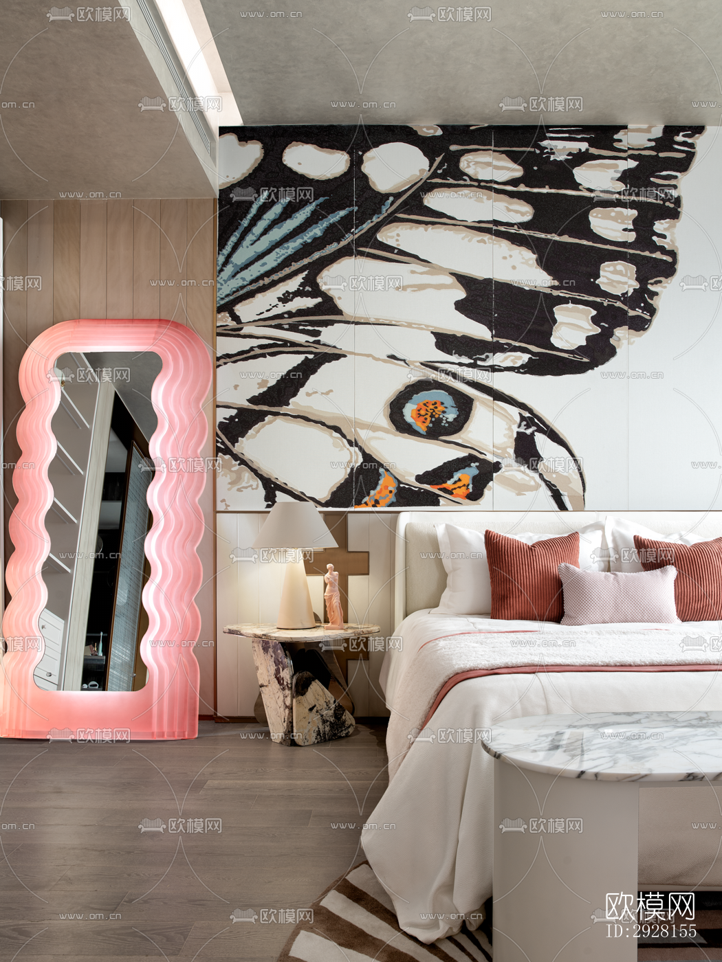 后现代平层效果图下载（渲染图6）