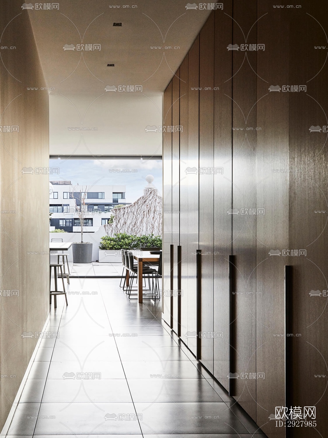 现代公寓效果图下载（渲染图3）