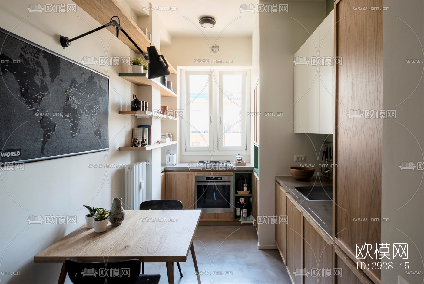 北欧平层效果图下载（渲染图6）