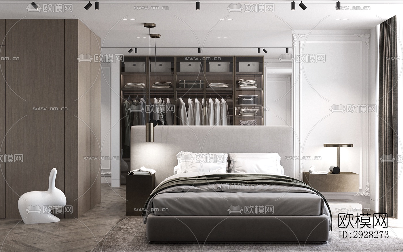 欧式平层效果图下载（渲染图2）