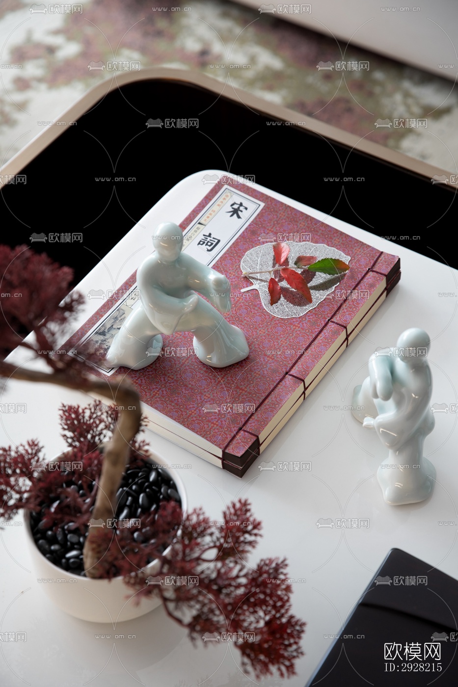 新中式平层效果图下载（渲染图19）