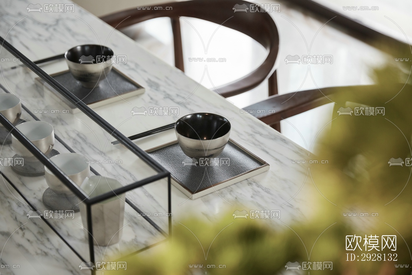 中式平层效果图下载（渲染图3）