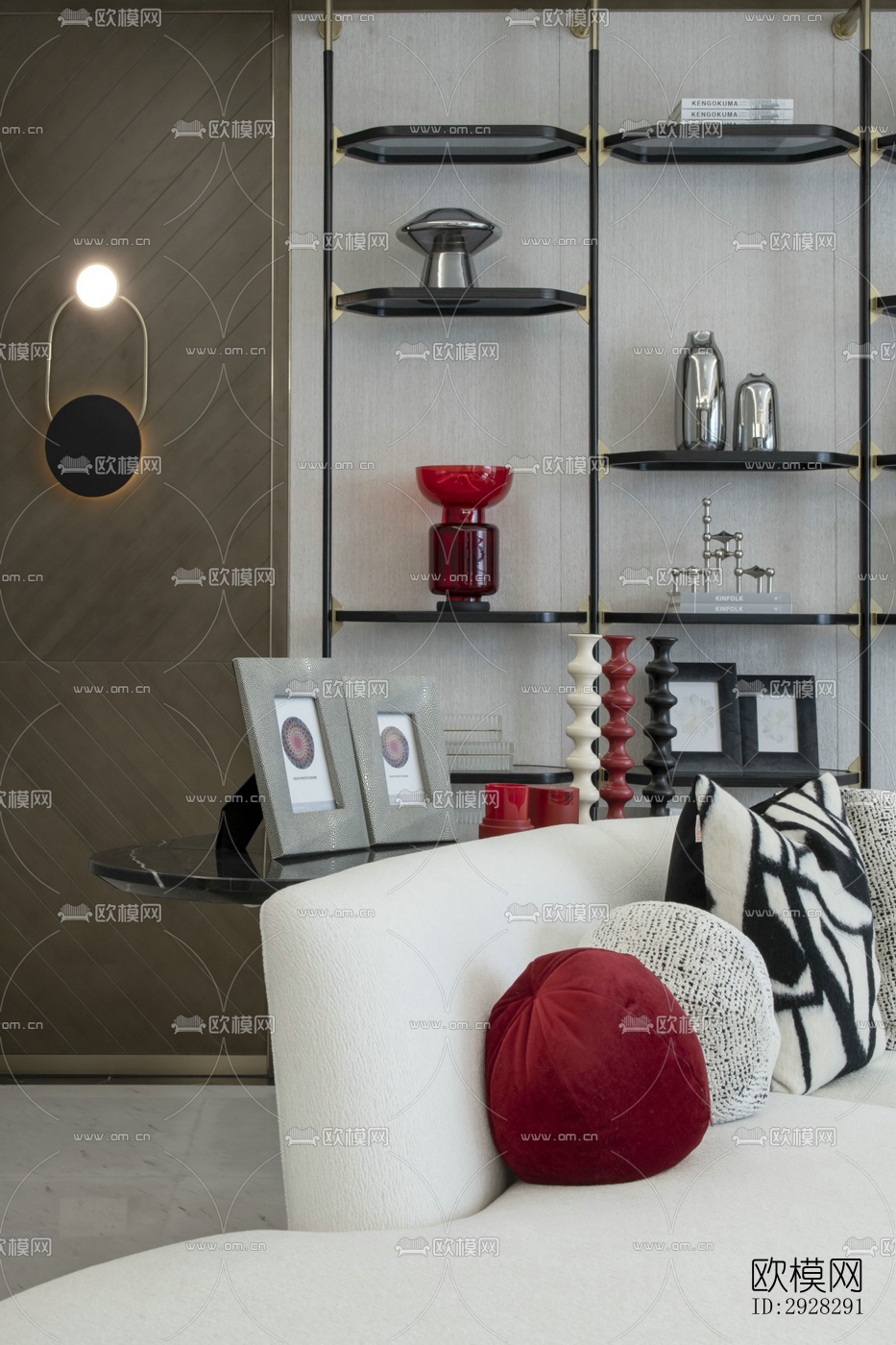 现代平层效果图下载（渲染图13）