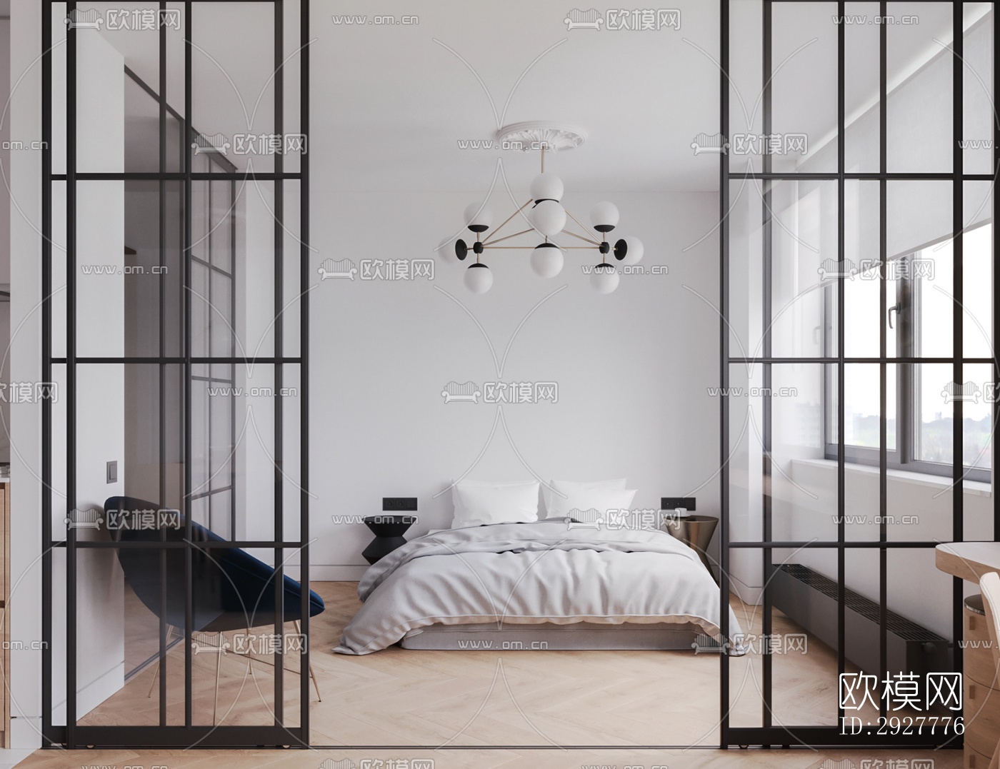 北欧公寓效果图下载（渲染图4）