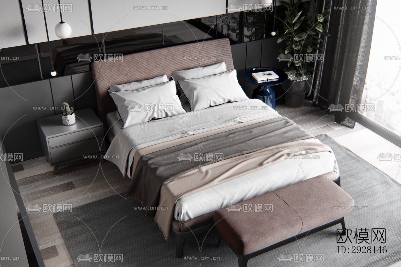 北欧平层效果图下载（渲染图8）