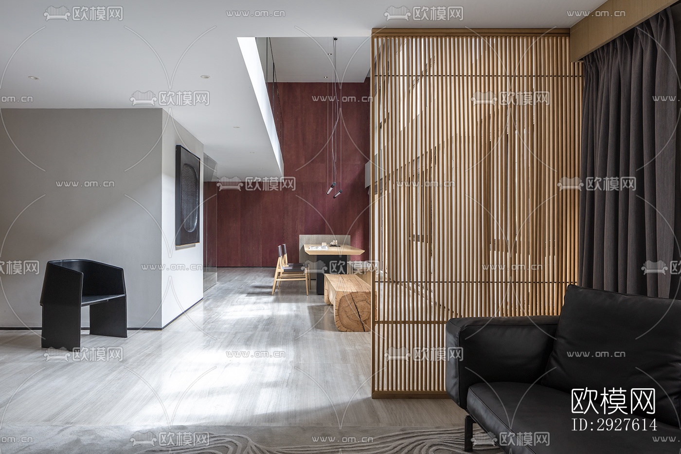 现代复式效果图下载（渲染图13）