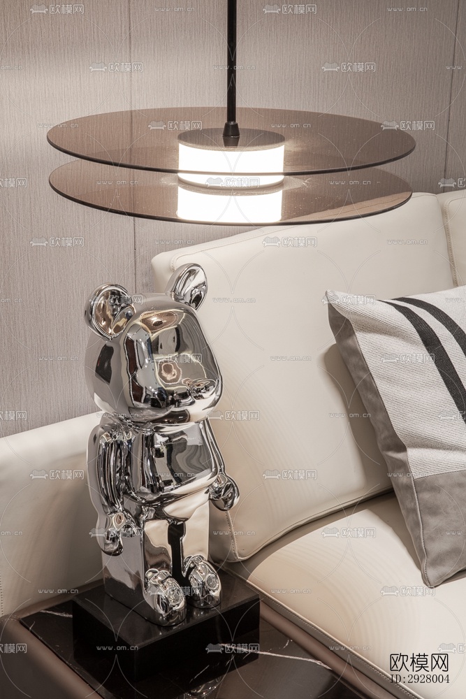 现代公寓效果图下载（渲染图1）