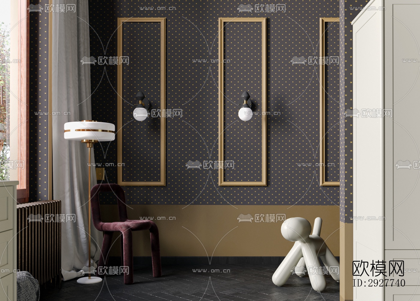 东南亚公寓效果图下载（渲染图10）