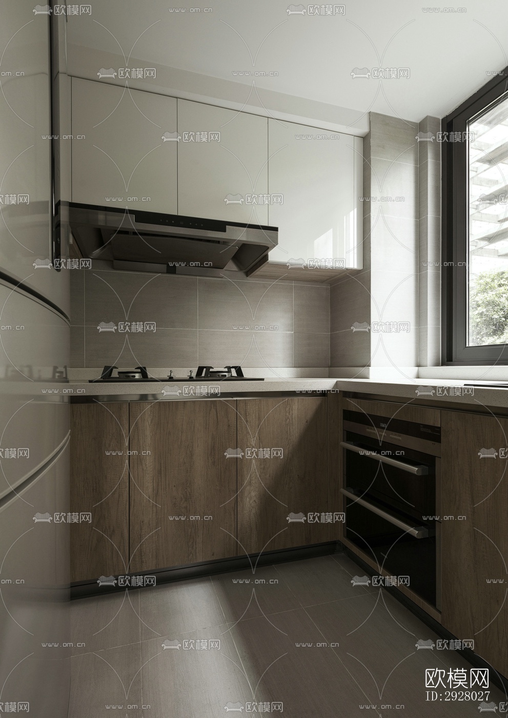 现代公寓效果图下载（渲染图2）