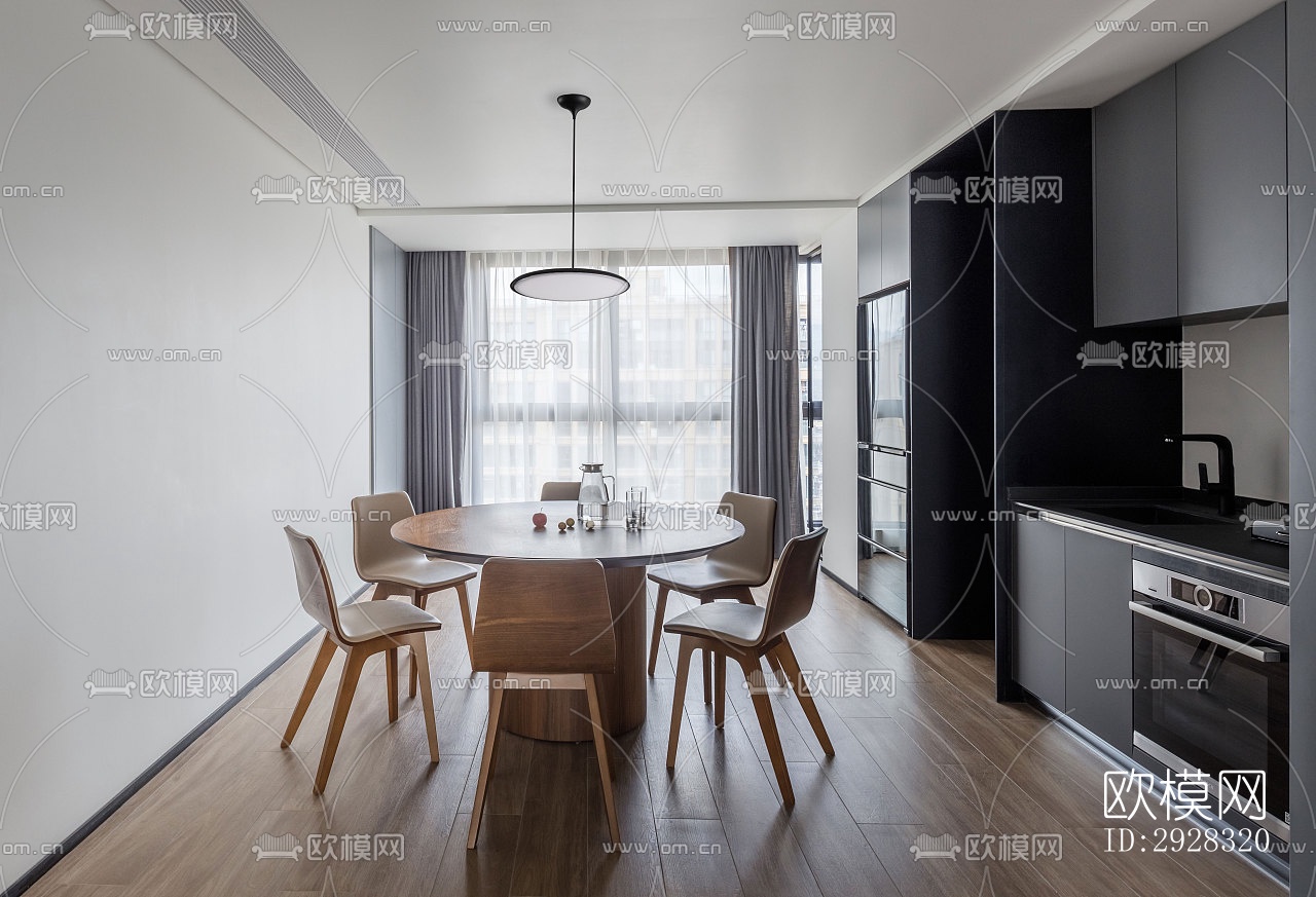 现代平层效果图下载（渲染图19）