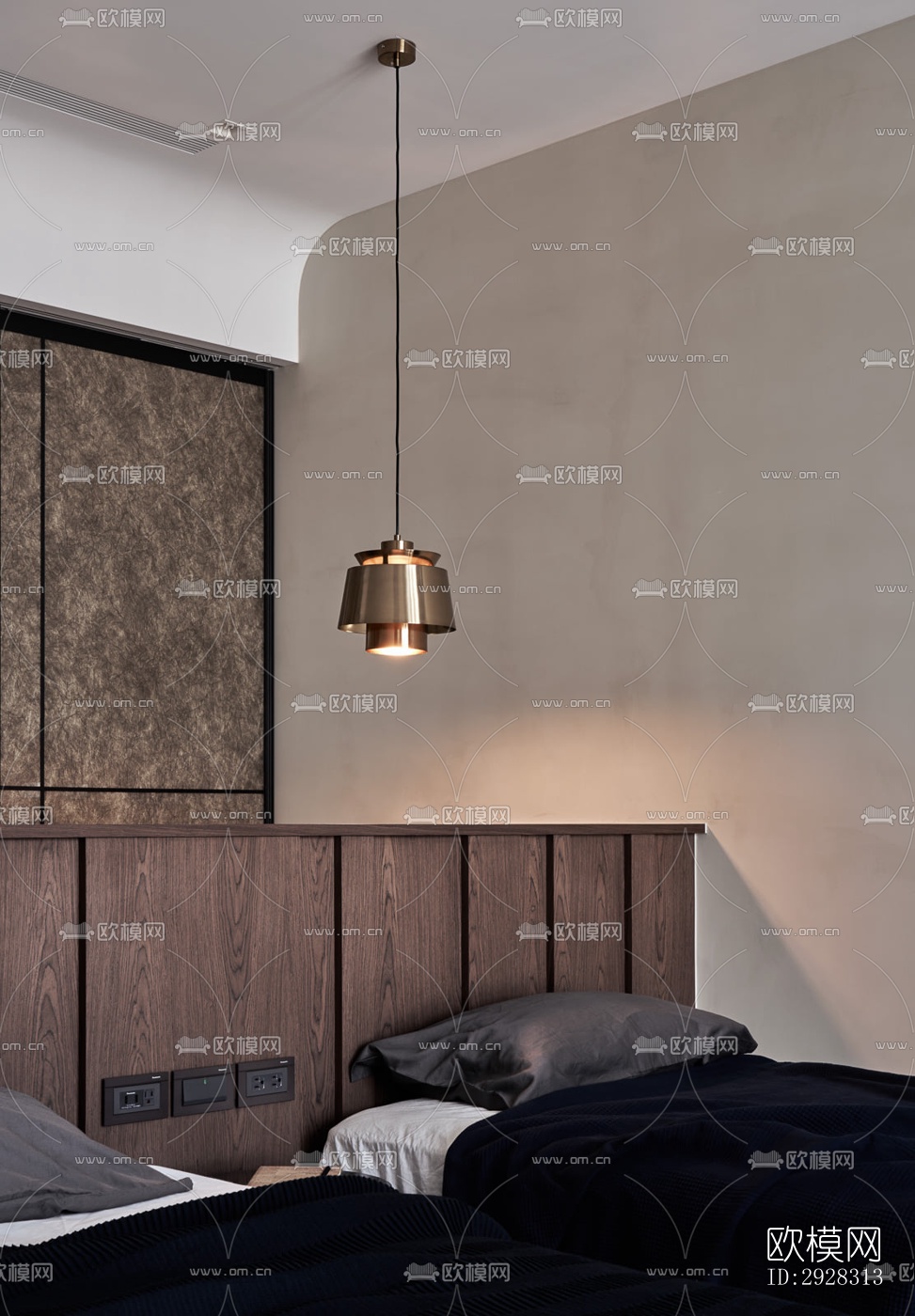 现代平层效果图下载（渲染图19）