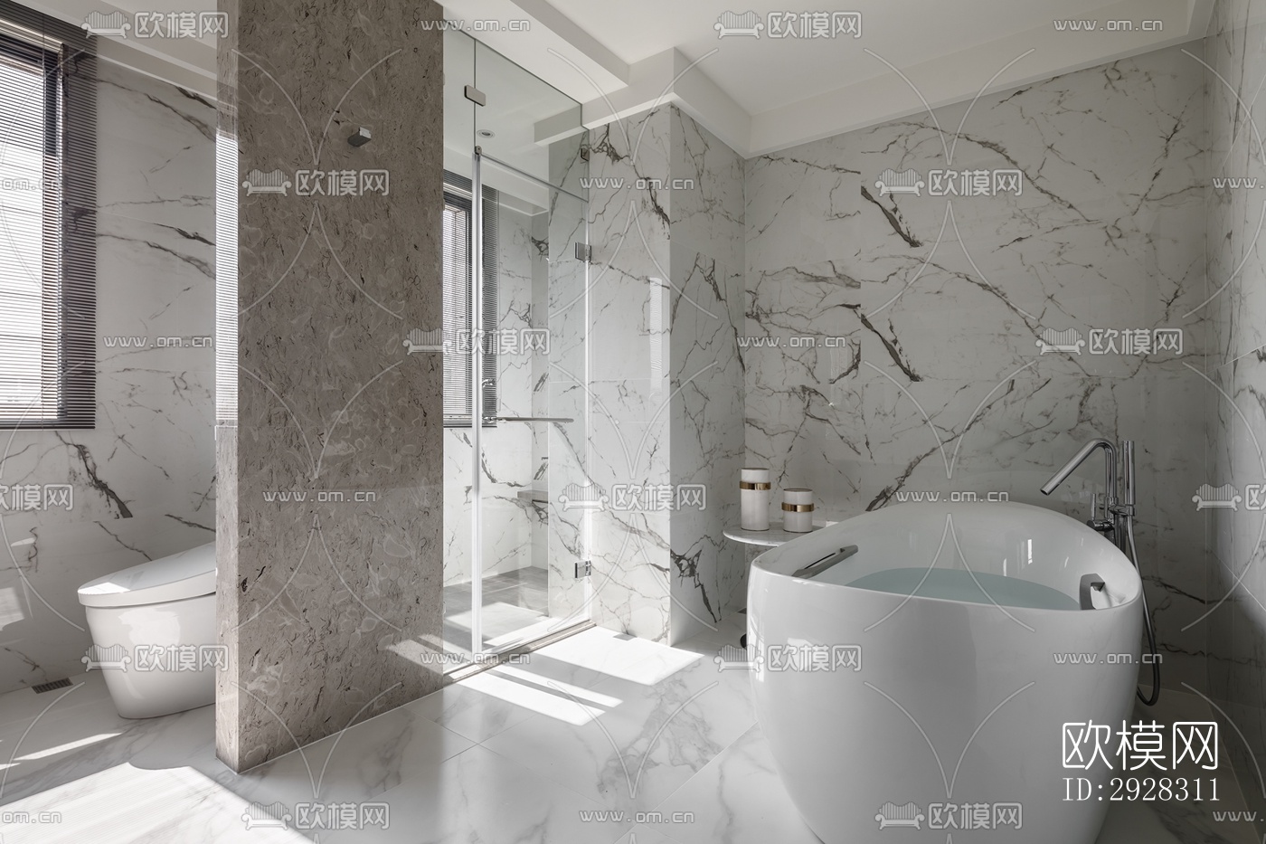 现代平层效果图下载（渲染图7）