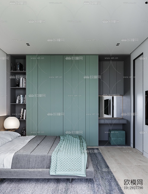 北欧公寓效果图下载（渲染图2）