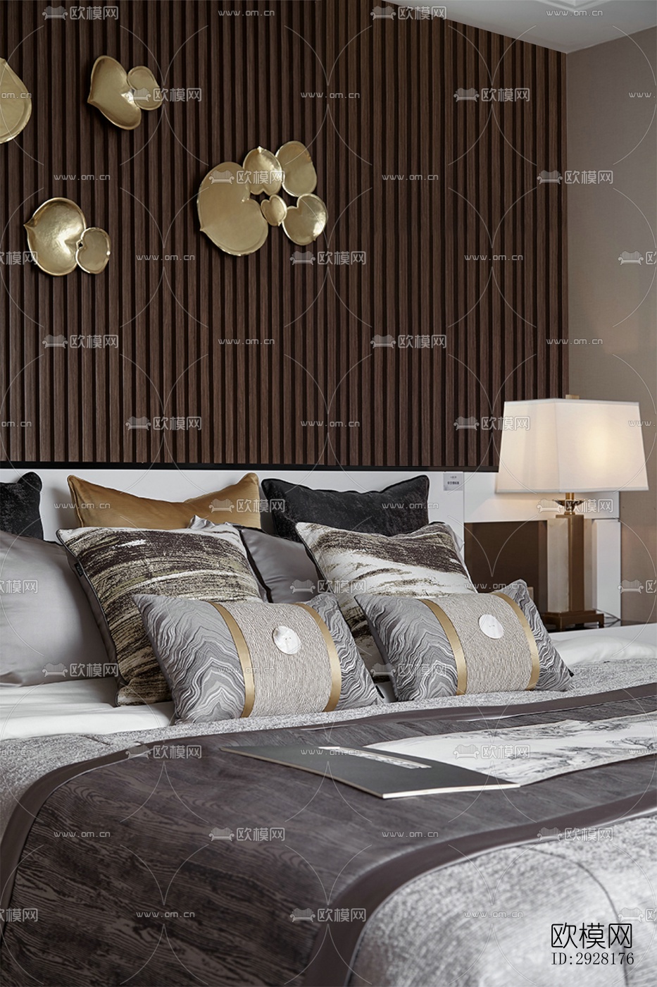 新中式平层效果图下载（渲染图19）