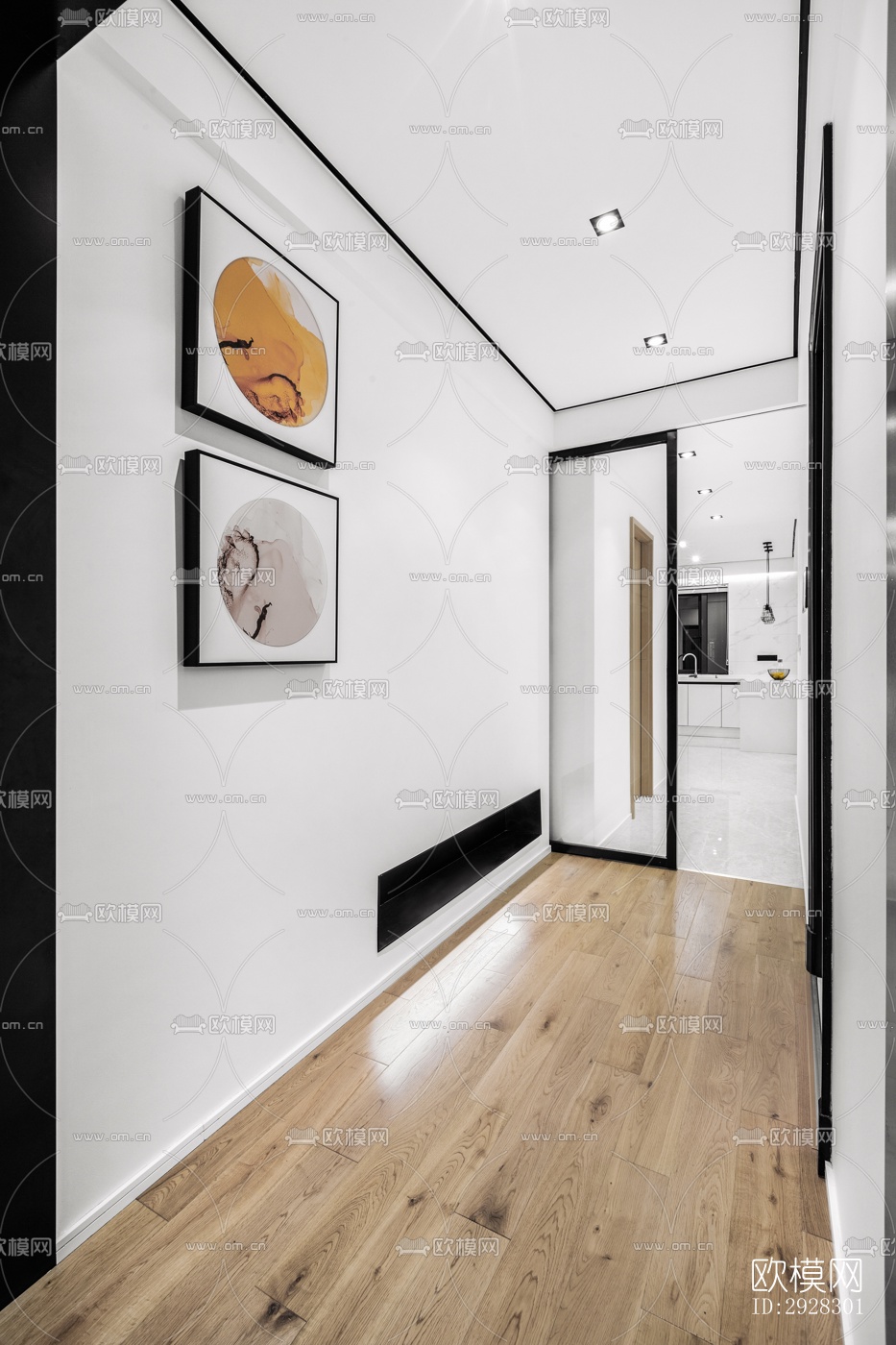 现代平层效果图下载（渲染图14）