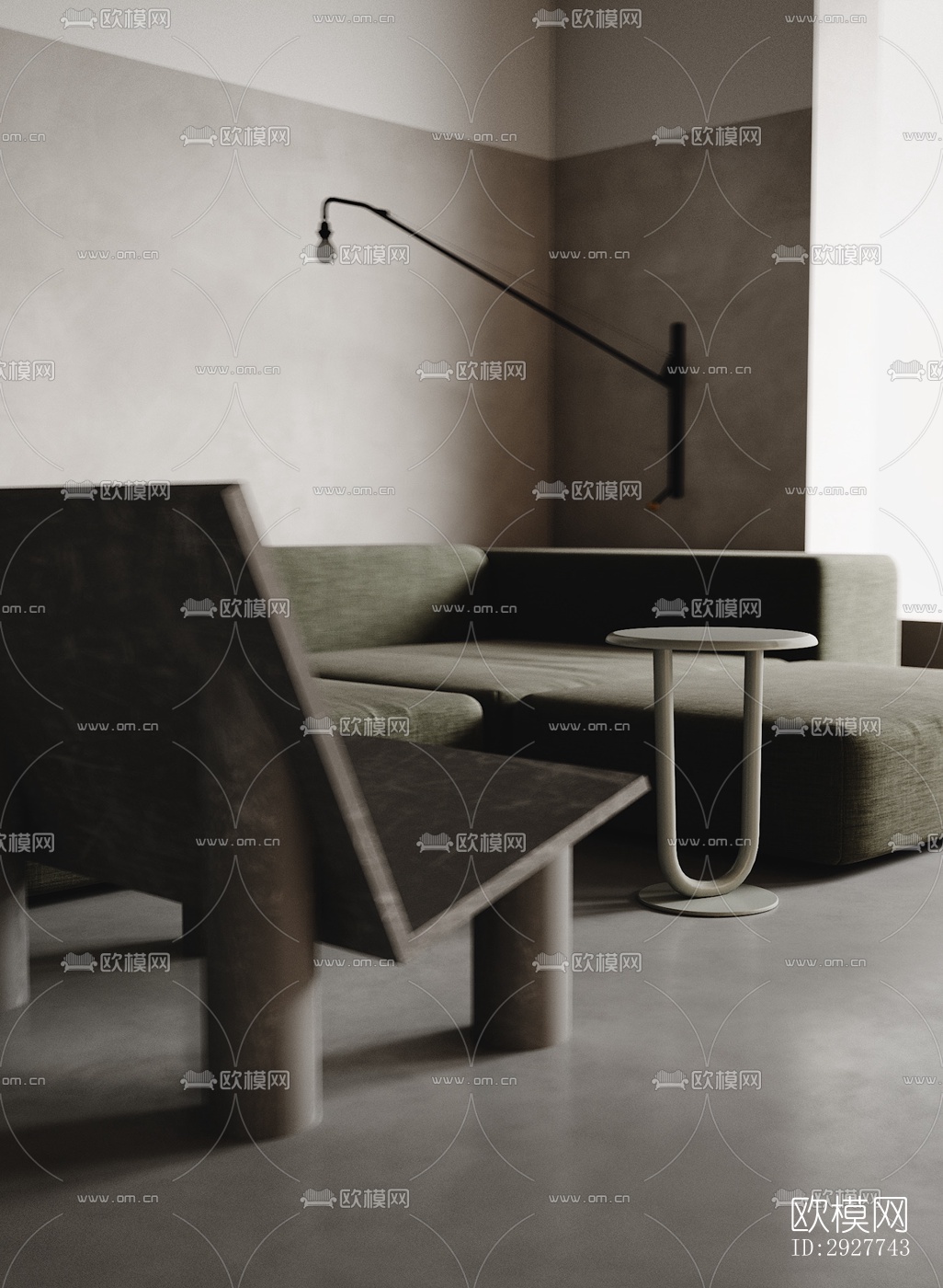 侘寂公寓效果图下载（渲染图8）