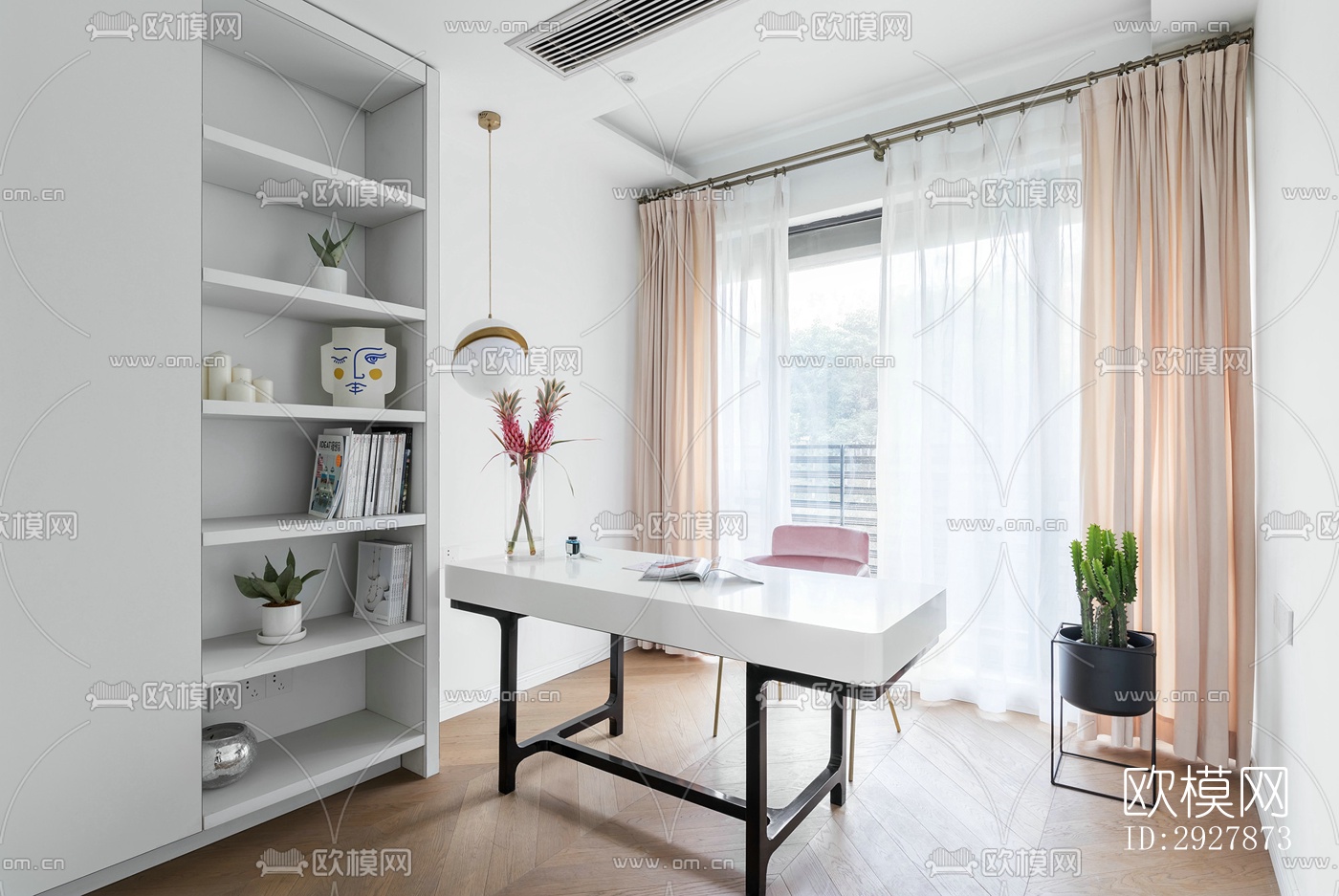 北欧公寓效果图下载（渲染图4）