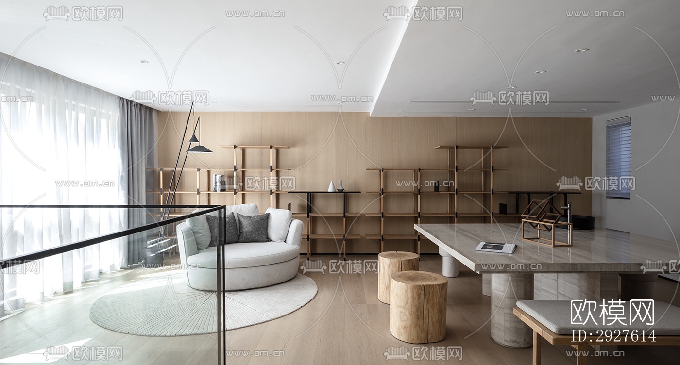 现代复式效果图下载（渲染图5）