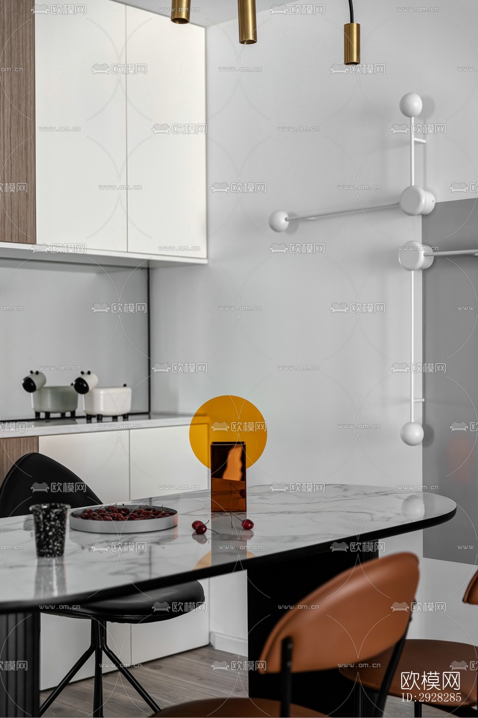 现代平层效果图下载（渲染图4）