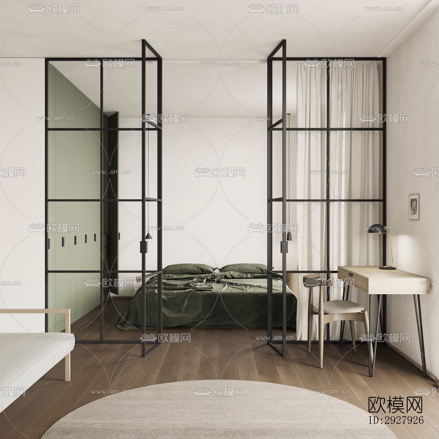 北欧公寓效果图下载（渲染图8）