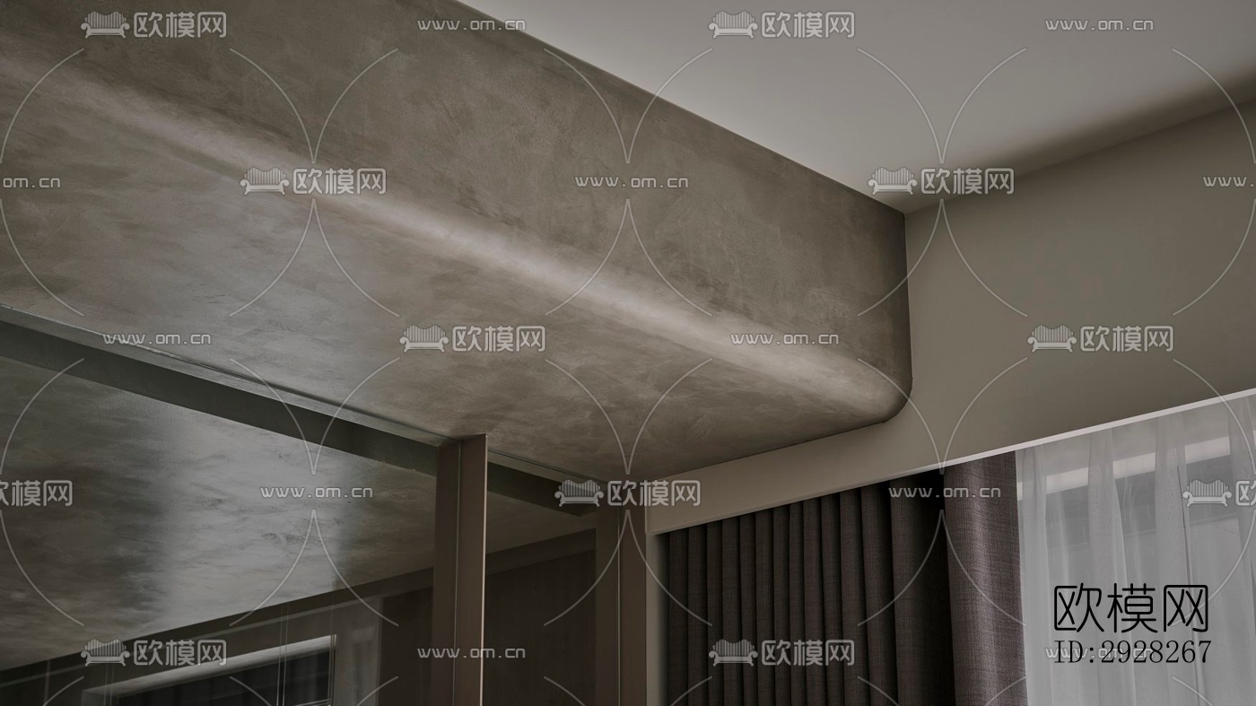 日式平层效果图下载（渲染图6）