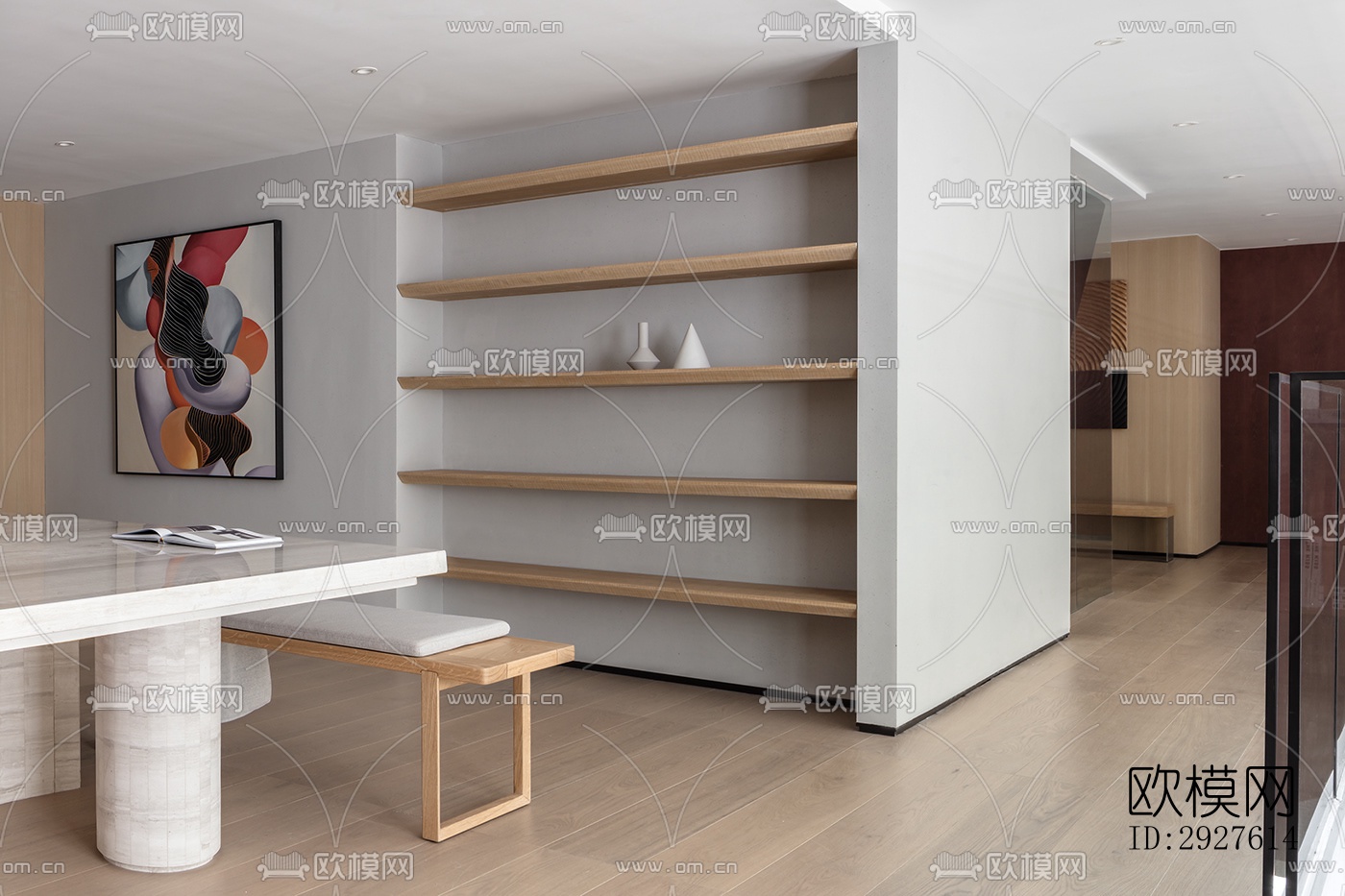 现代复式效果图下载（渲染图3）