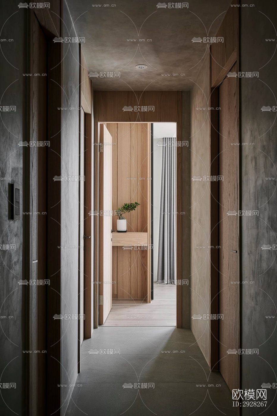 日式平层效果图下载（渲染图3）