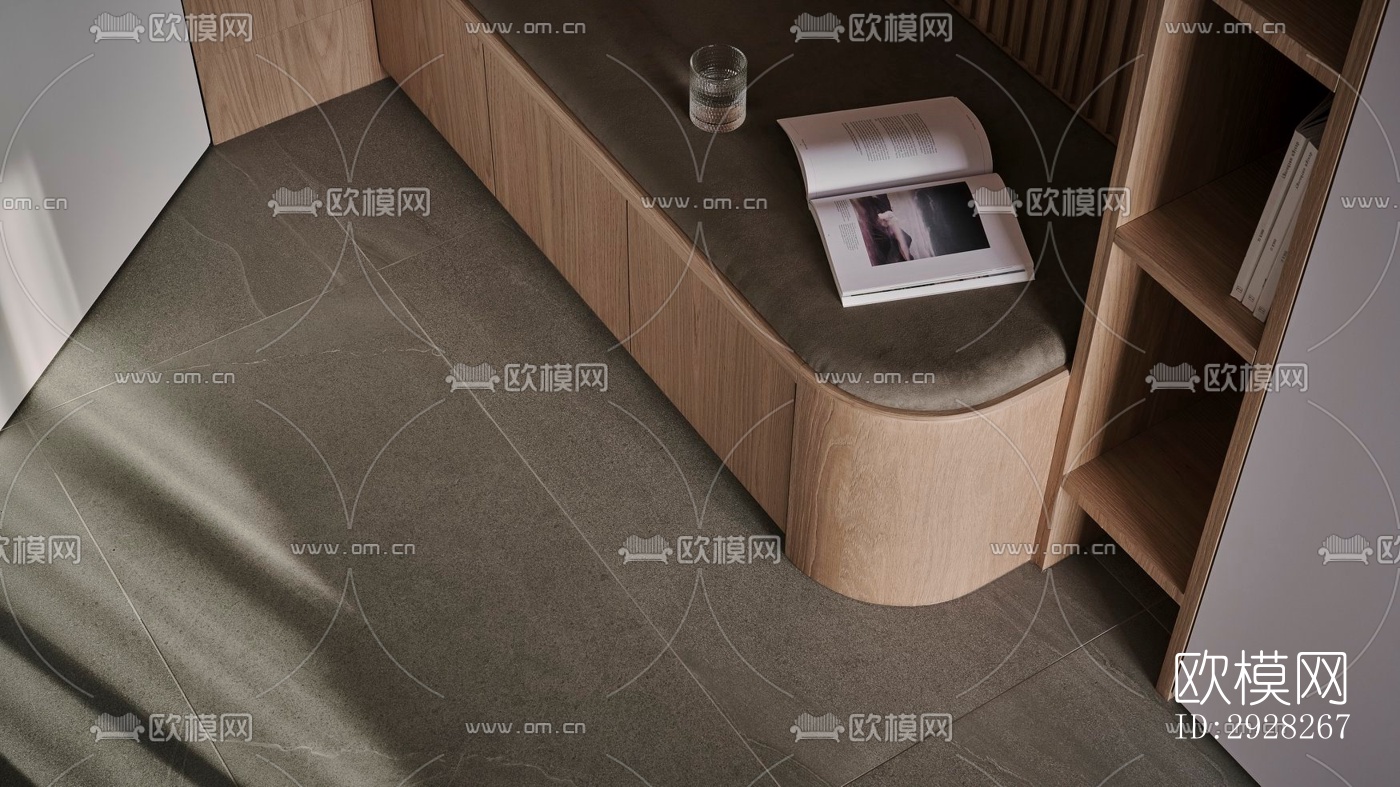 日式平层效果图下载（渲染图11）