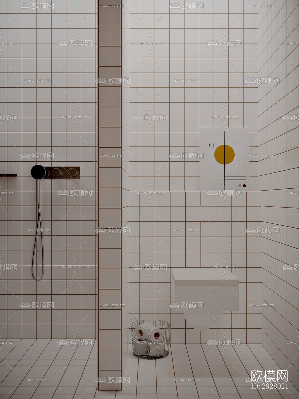 现代公寓效果图下载（渲染图6）