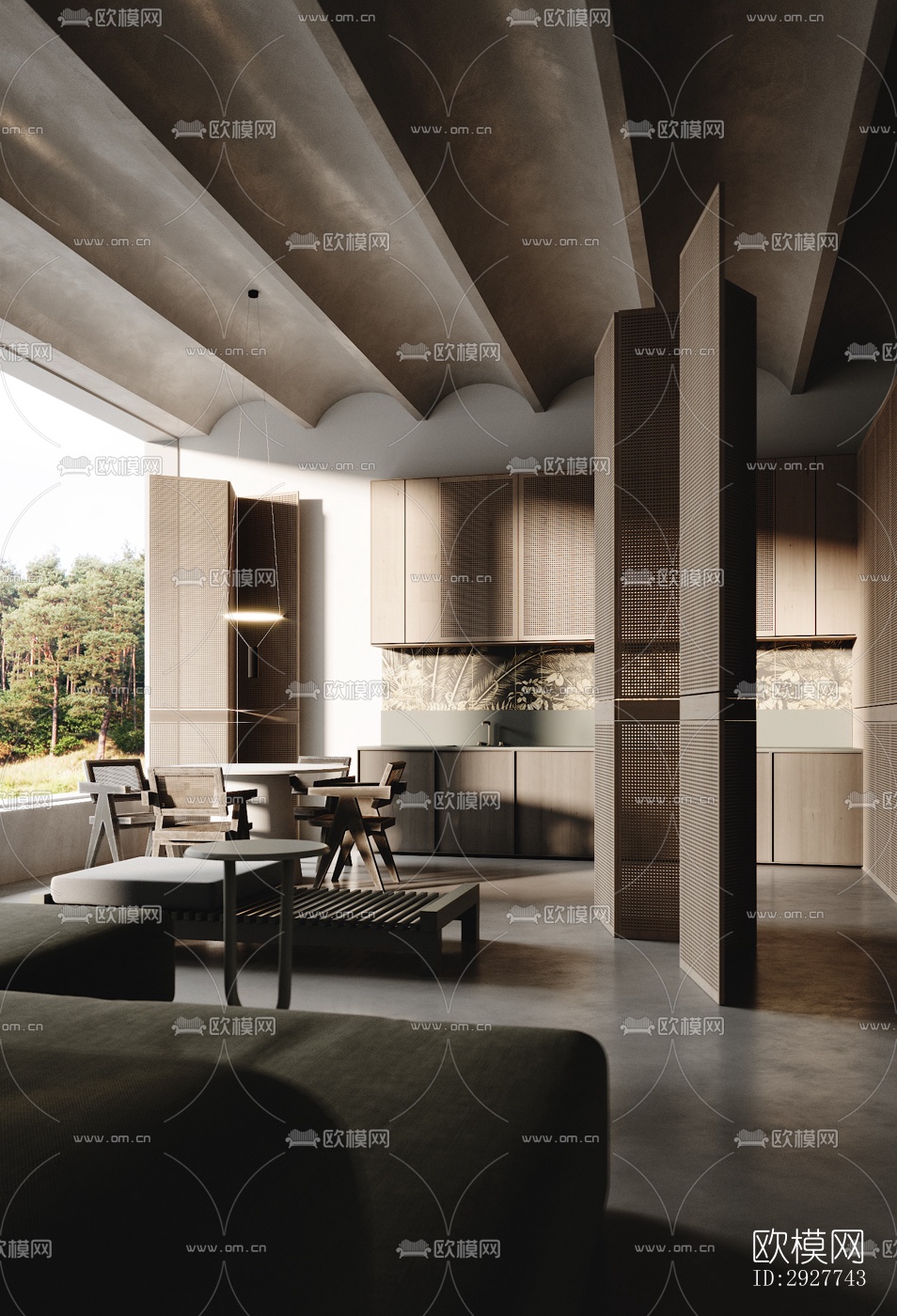 侘寂公寓效果图下载（渲染图10）