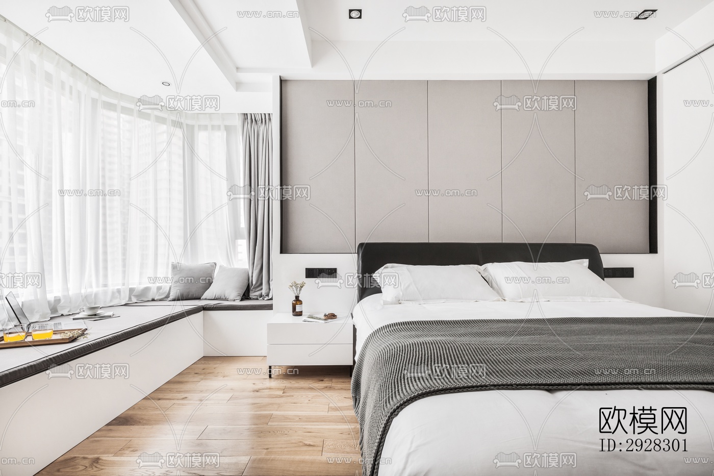 现代平层效果图下载（渲染图5）