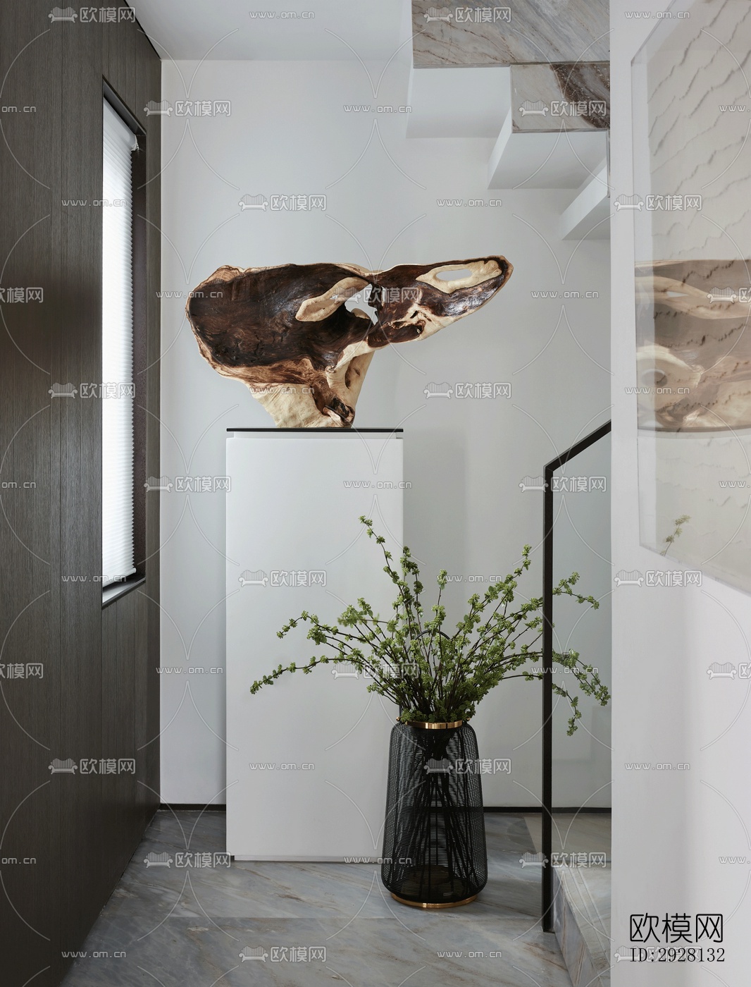 中式平层效果图下载（渲染图10）