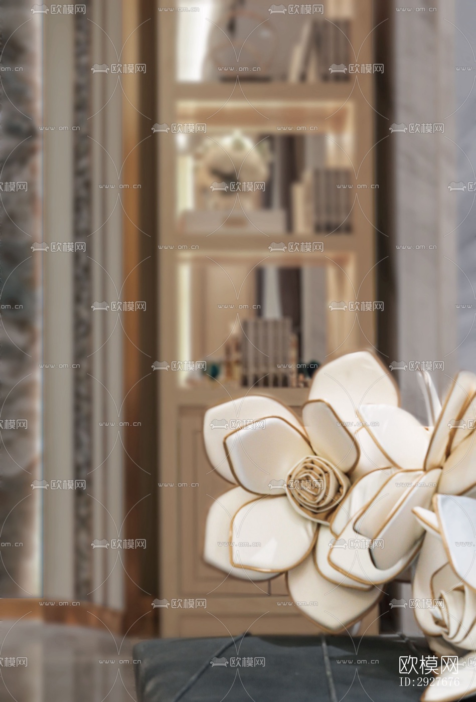 新中式别墅效果图下载（渲染图8）