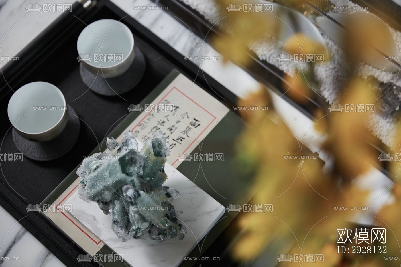 中式平层效果图下载（渲染图19）